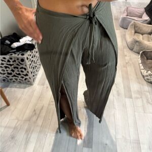 Wrap style pants